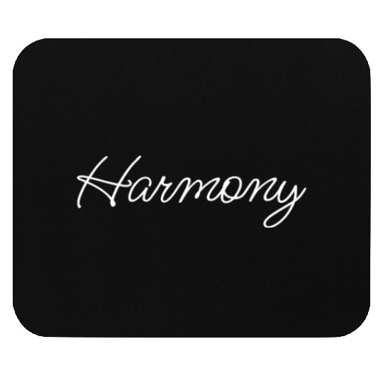 Harmony: Handwrite typography minimalist design Mouse Pads