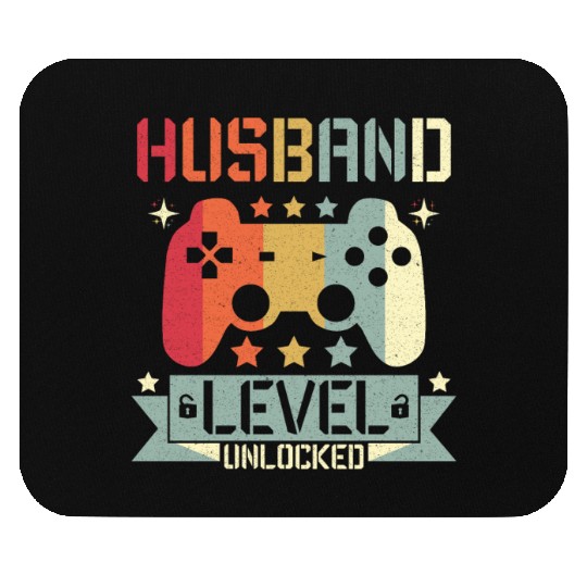HUSBAND LEVEL UNLOCKED Mouse Pads