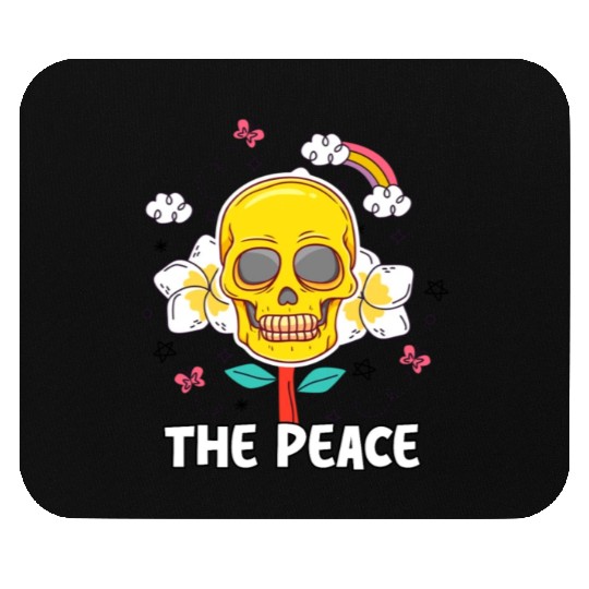 The Skull with flowers Halloween day NFT Art Mouse Pads