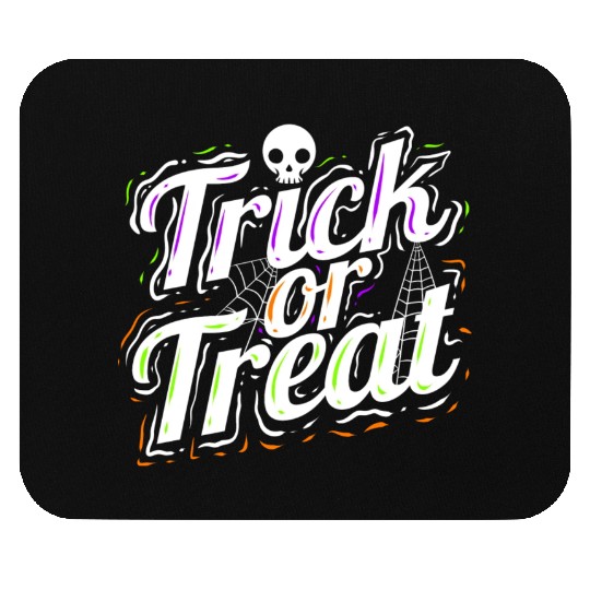 Trick Or Treat Spiderweb Halloween Mouse Pads