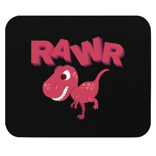 Rawr Cute Rex Dino Extinct Lover Tyrannosaurus Mouse Pads