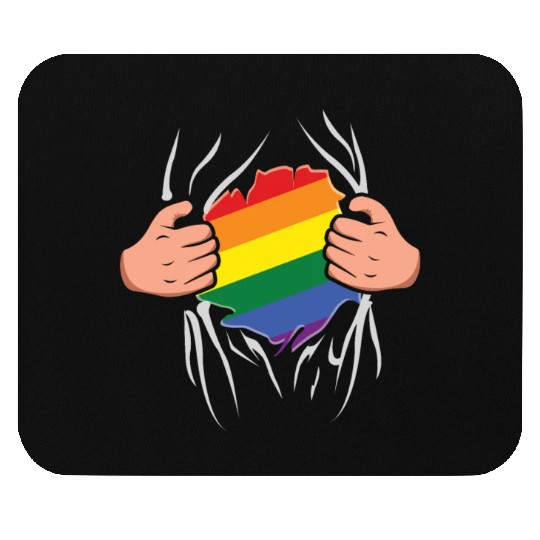 Super Gay LGBTQ Rainbow LGBT Pride Month Mouse Pads