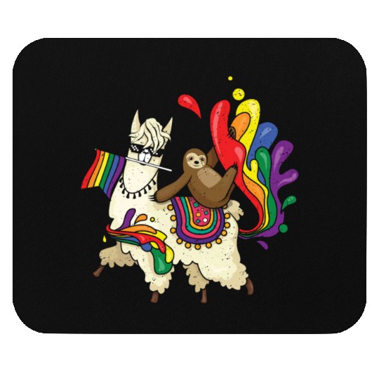 Llama Equality Gay LGBTQ Rainbow LGBT Pride Month Mouse Pads
