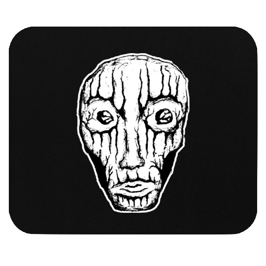 Native Stripper - White Cutout - Black Drawing Mouse Pads