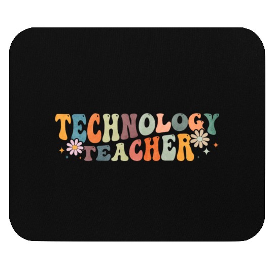 Groovy Technology Teacher Teaching Mouse Pads