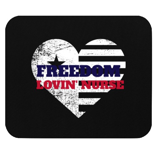 Freedom Lovin' Nurse Mouse Pads