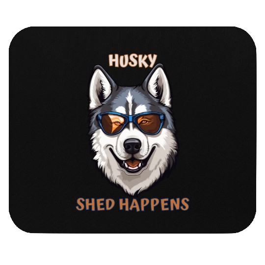 Funny Cute Beautiful Siberian Husky Dog Design Mouse Pads