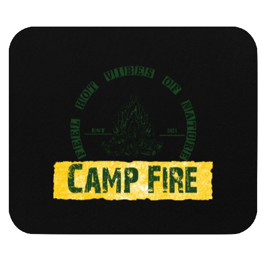 Hot Vibes Of Nature Hiking Camping Trekking Mouse Pads
