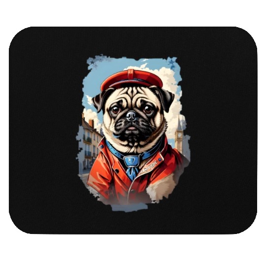 Pug's British Adventure Mouse Pads