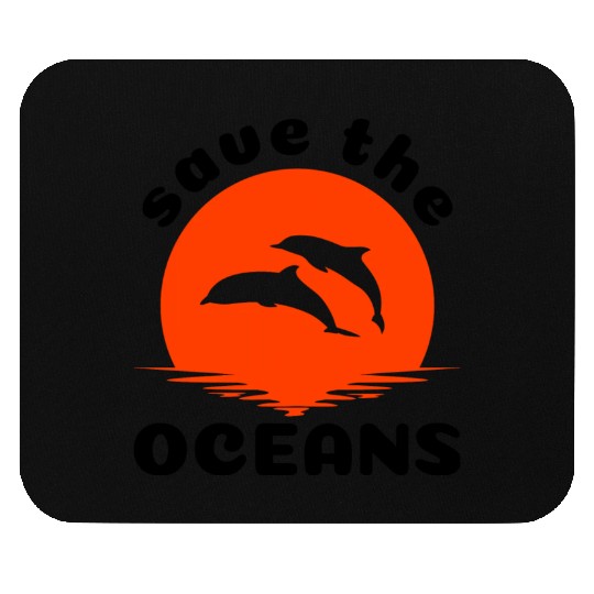 Save The Oceans Jumping Dolphins Mouse Pads