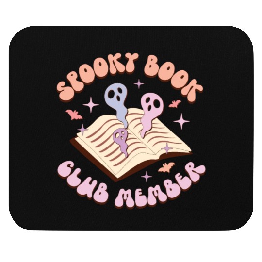 Spooky Book Club Member, Happy Halloween Day Mouse Pads