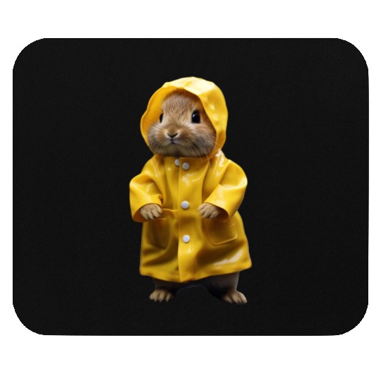 Yellow Rabit Mouse Pads