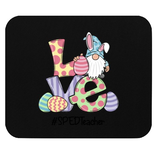 Love Easter Sped Teacher Gnomes Teacher Easter 202 Mouse Pads