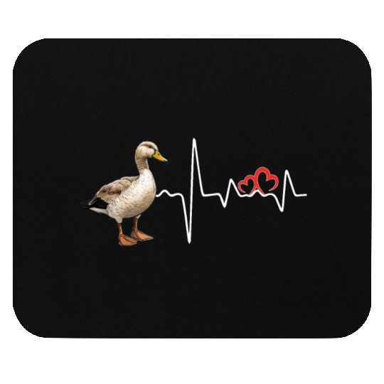 Duck Hunting Love Heartbeat Duck Hunter Mouse Pads