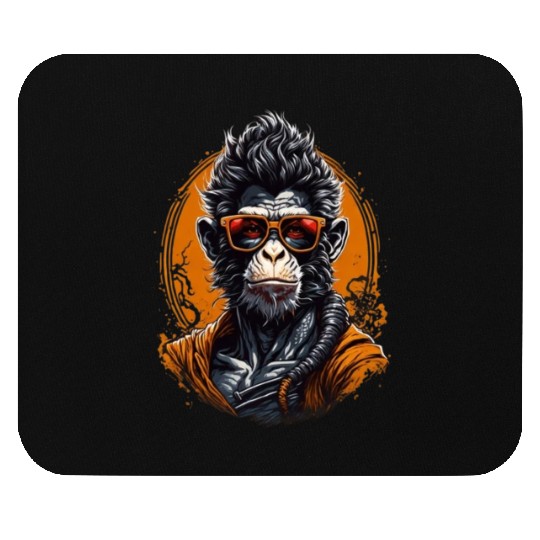 Stylish monkey Mouse Pads