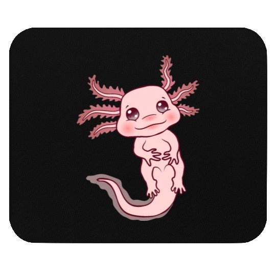 Cute Pink Kawaii Axolotl Lover Sweet Adorable Fish Mouse Pads