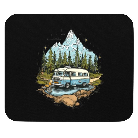 camping, nature, independent, gift Mouse Pads