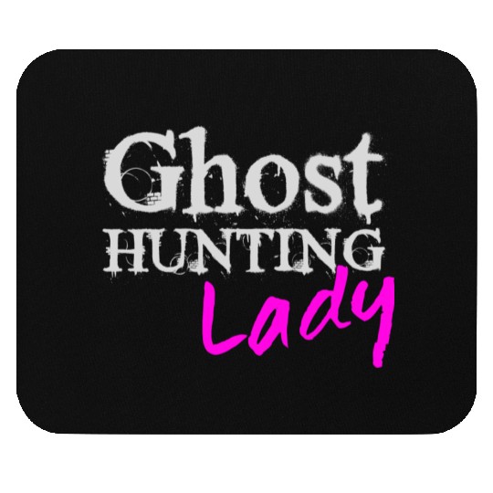 Ghost Hunting Lady Paranormal Investigator Mouse Pads