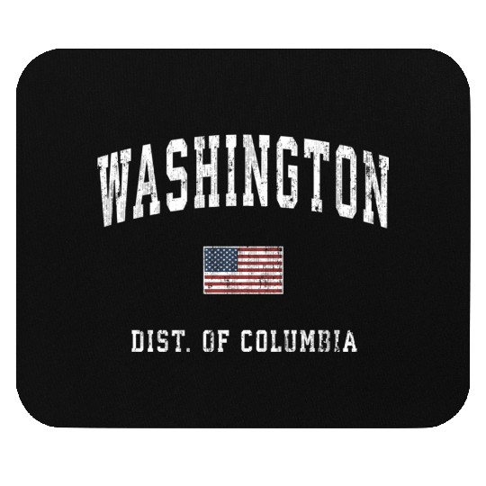 Washington Dc American Flag Sports Mouse Pads