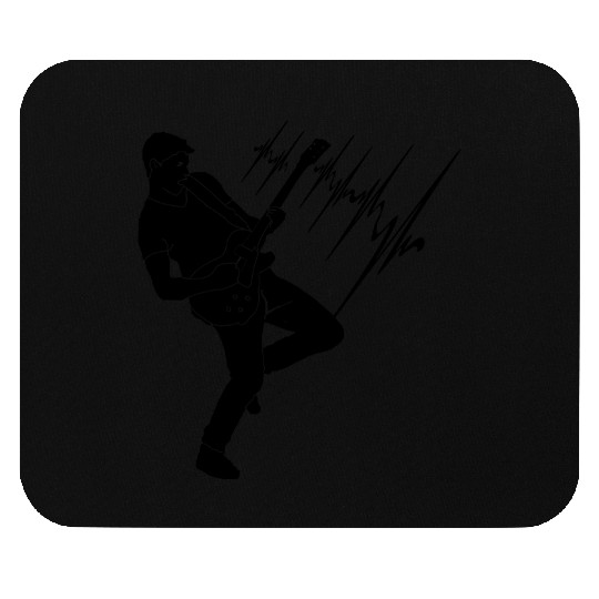 Guitar player guitar solo electric guitar Mouse Pads