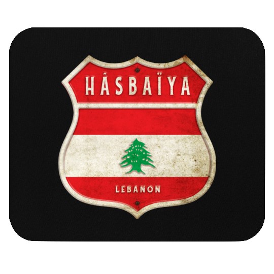 Hasbaiyya Lebanon coat of arms flags design Mouse Pads