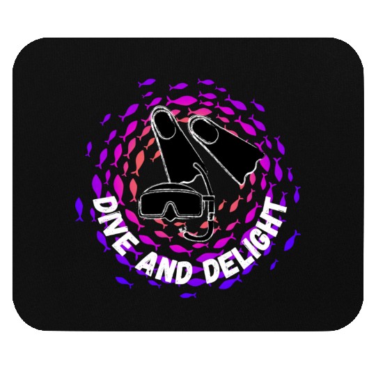 Dive Delight Scuba Diving Ocean Lover Mouse Pads