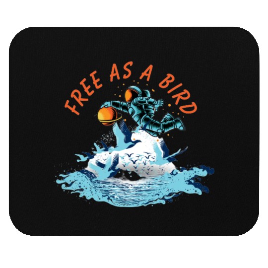 free as a bird Mouse Pads