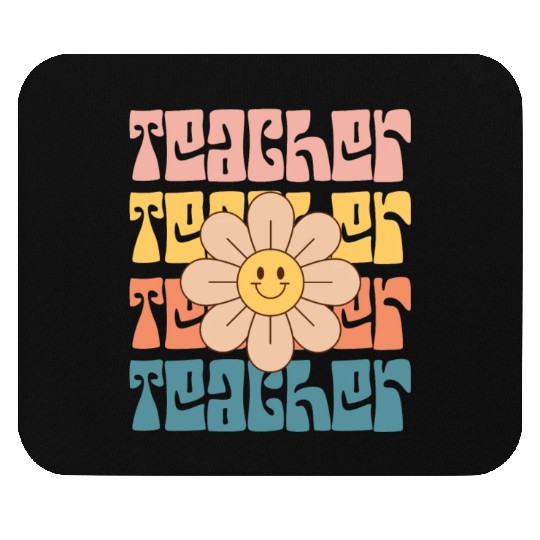 Teacher Daisy Colorful Mouse Pads