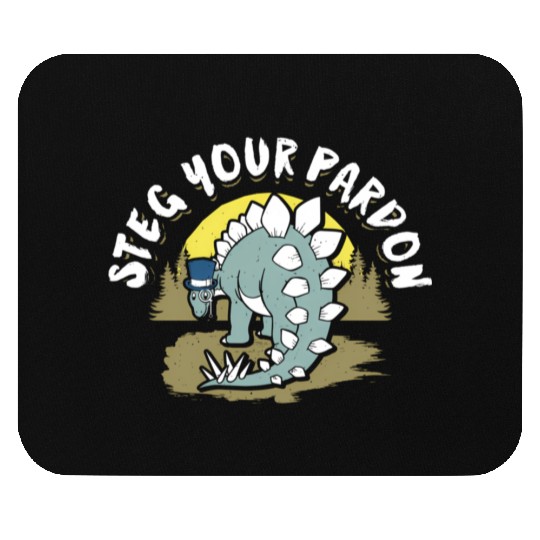 Dinosaur T For Stegosaurus Mouse Pads
