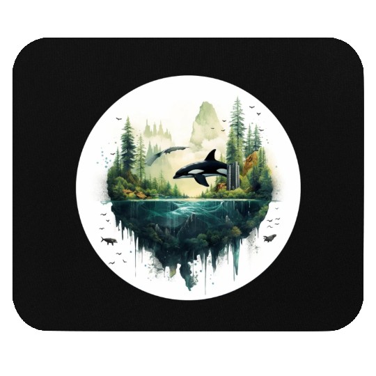 Orca SeaScape Mouse Pads