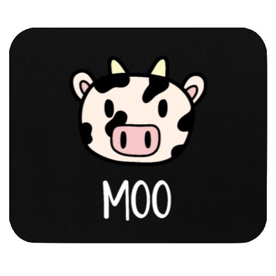 Cute Cow Moo Kawaii Farm Animal Farmer Mouse Pads