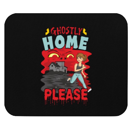Horror Paranormal Haunted House Spooky Halloween Mouse Pads