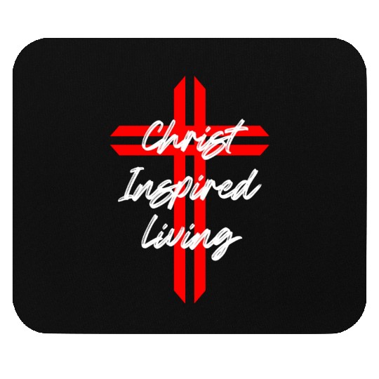 Christ Inspired Living Jesus Christan Christmas Mouse Pads