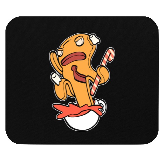 Gingerbread Splash Coffee Lover ANd Morning Person Mouse Pads