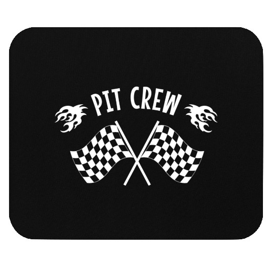 Pit Crew Racing Mechanic Car Parts Race Track Mouse Pads