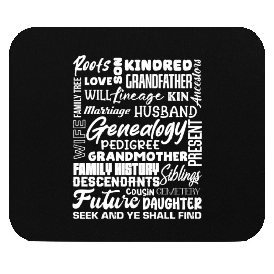 Genealogy Roots Family History Descendants Mouse Pads