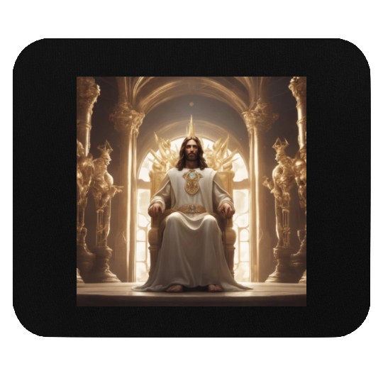 Jesus is king Mouse Pads
