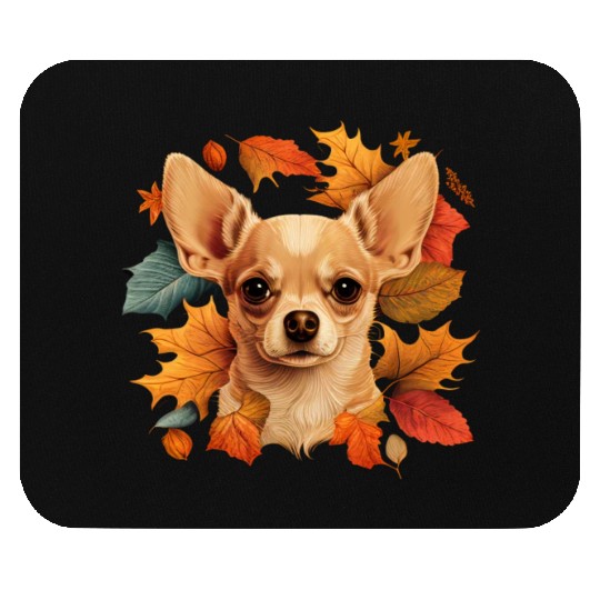 Chihuahua | Thanksgiving Day Farmer Food Autumn Mouse Pads
