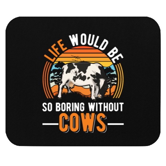 Cow Cattle Breeder Land, Farmer Cows Mouse Pads