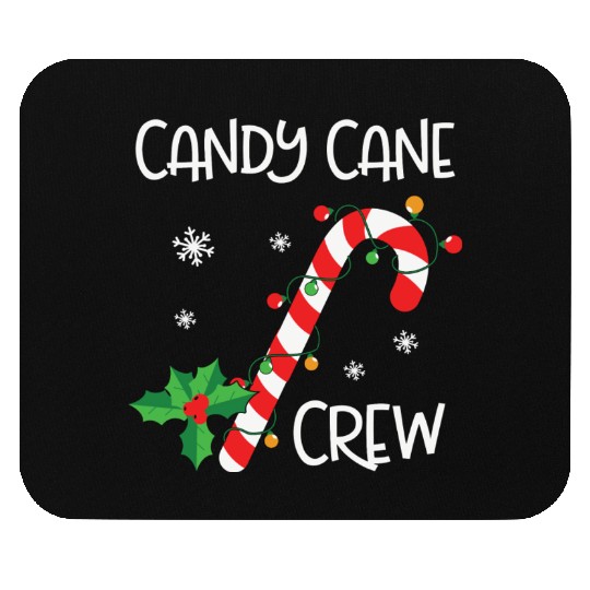 Candy Cane Crew Funny Christmas Lights Xmas Gift Mouse Pads