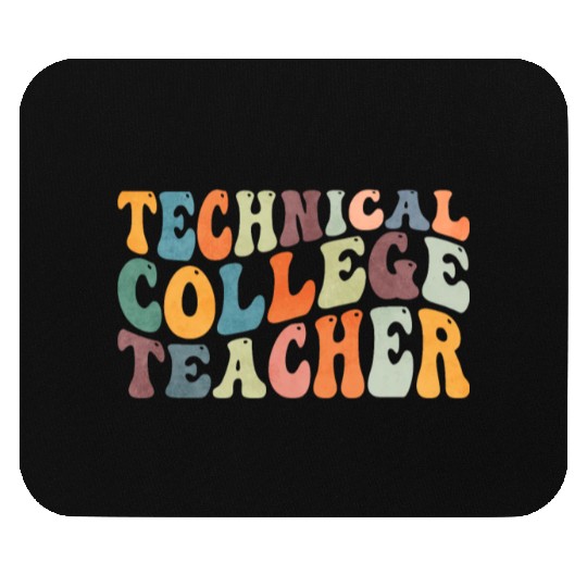 Groovy Technical College Teacher Mouse Pads