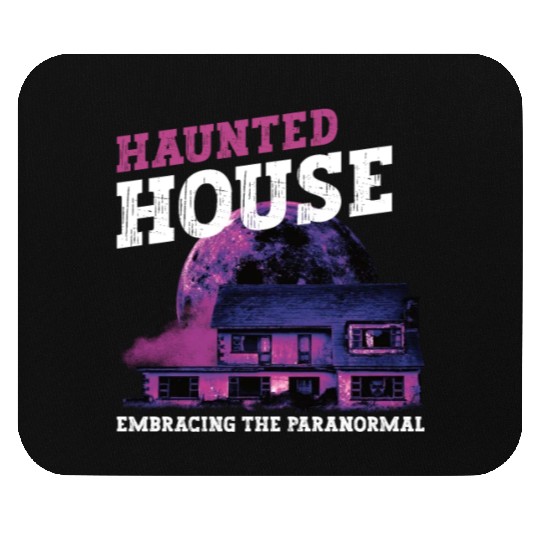 Horror Paranormal Haunted House Spooky Halloween Mouse Pads