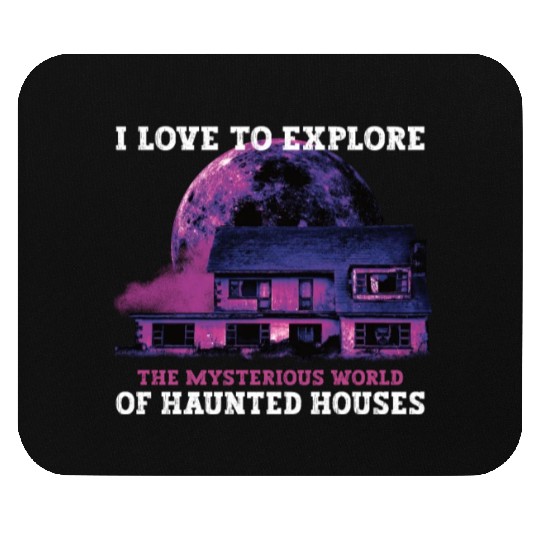 Horror Paranormal Haunted House Spooky Halloween Mouse Pads