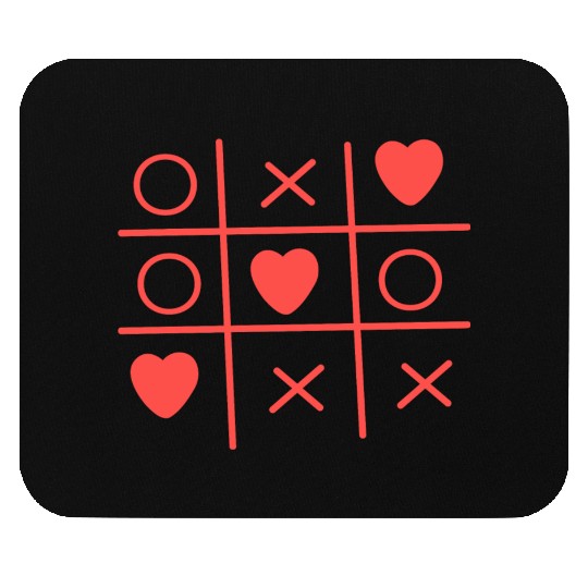 Cool Valentine s Day Criss Cross Heart Mouse Pads