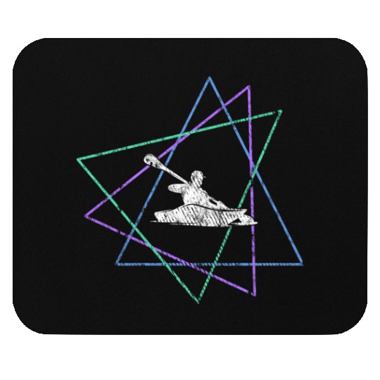 Geometric Kayak Adventure Mouse Pads