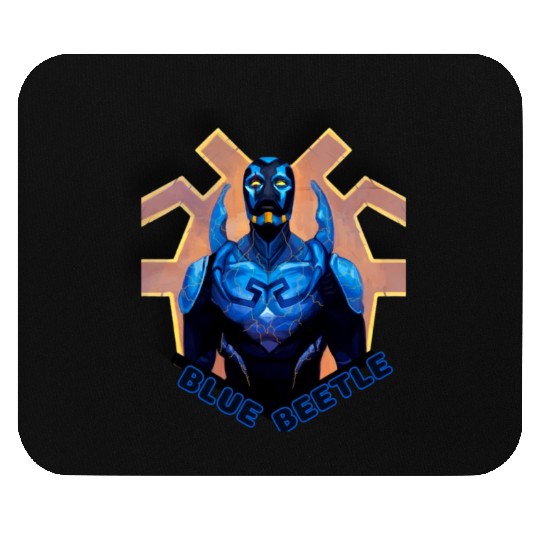 Blue Beetle Mouse Pads