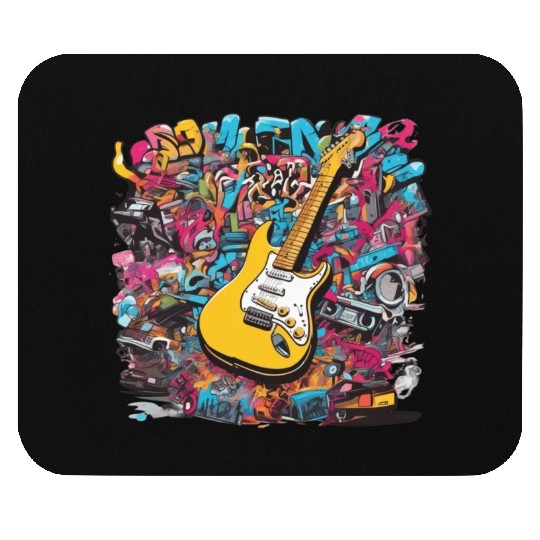 Hip-Hop Guitar Art Mouse Pads