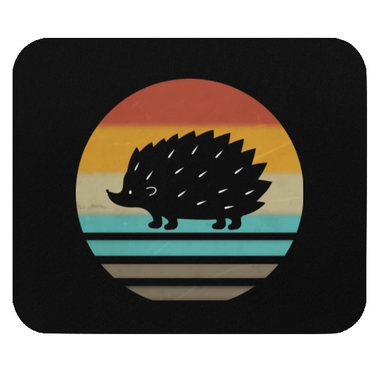 Hedgehog Vintage Hedgehog Lover Mouse Pads