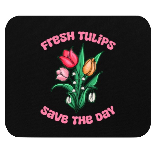 Tulip Gardening Cute Mouse Pads