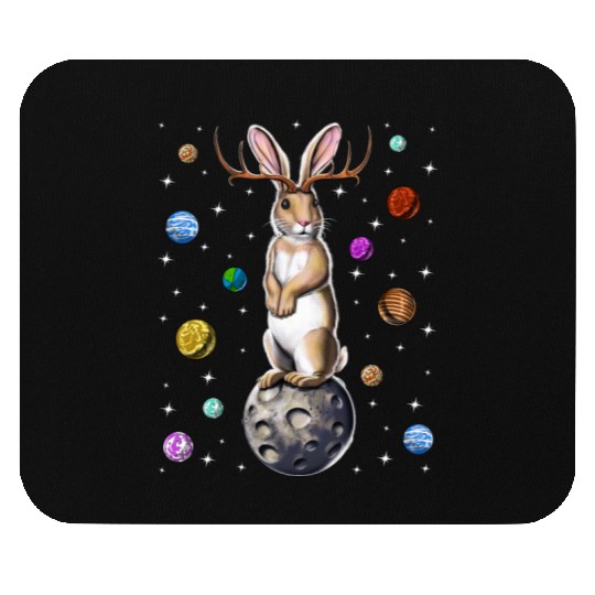 Jackalope Rabbit Mouse Pads